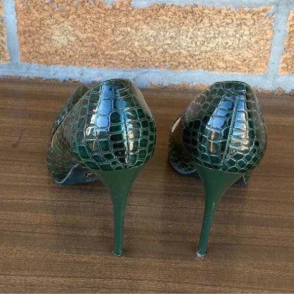 V 1969 green snake heels size 8.5 - Picture 8 of 10